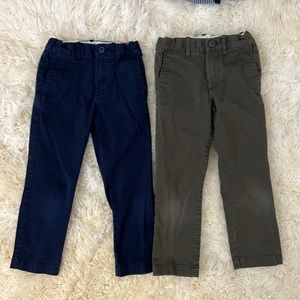 J.Crew Crewcuts Navy Olive Chino Pants Size 5 Bundle Lot